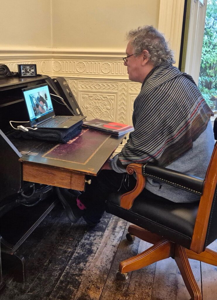 Online lesson in progress